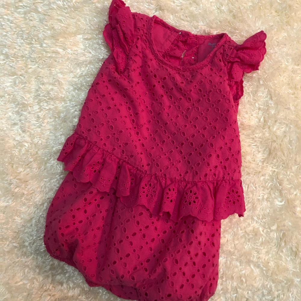 Polo Ralph Lauren Infant Eyelet Bubble Romper